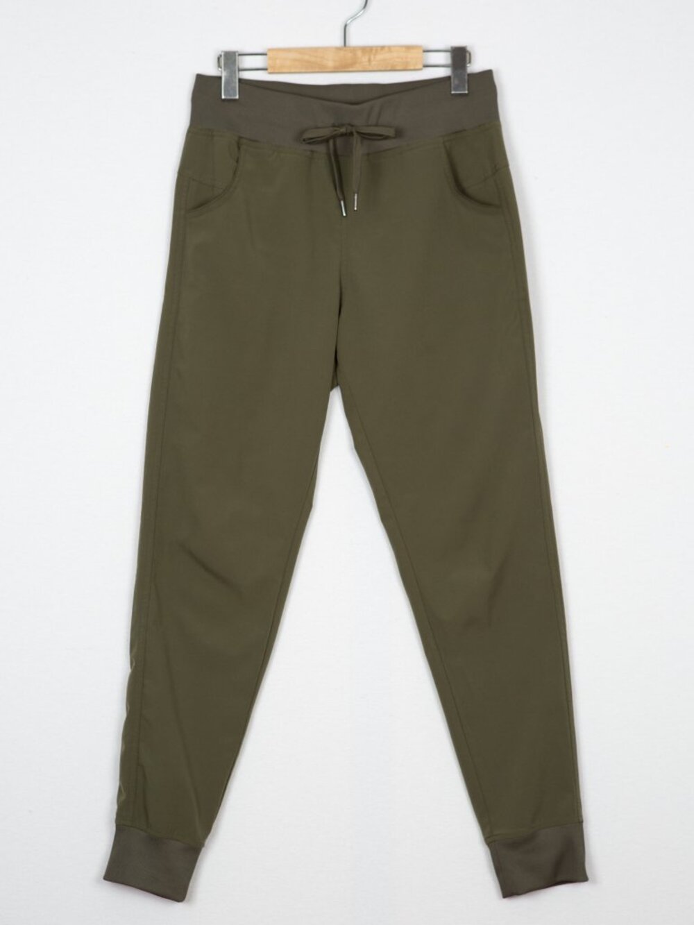 Kyodan Stretch Jogger Pants Olive Green Activewear Lounge Size S